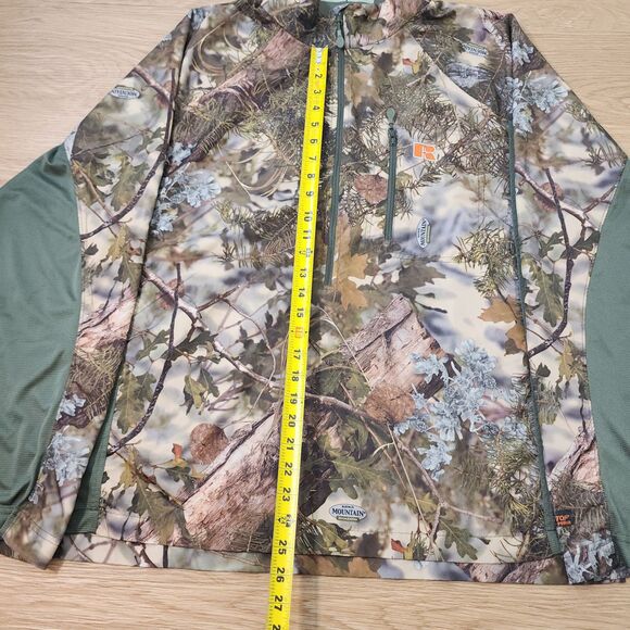 Russell Outdoors APX G2 Light Weight 1/2 Zip Pullover Mens Large Mtn Shadow Camo - Picture 8 of 10